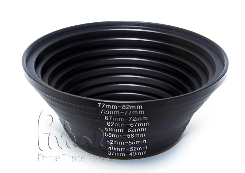 Zestaw redukcji filtrowych 37 49 52 55 58 62 67 72 77 82 mm